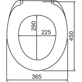 Wenko WC-Sitz Cement,  mehrfarbig