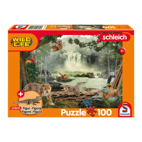 Puzzle Wild Life im Regenwald, 100 Teile (inkl. Figur)