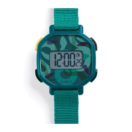 Djeco Digitale Armbanduhr Green snakes