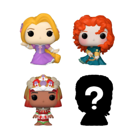 Funko Bitty POP Disney Princesses 4er Pack, im Thekendisplay