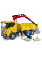 Bruder Scania Super 560R Baustellen-LKW mit Kran & Paletten