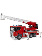 Bruder Scania Super 560R Feuerwehr mit Drehleiter & Wasserpumpe