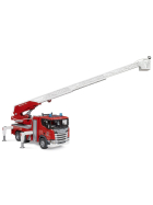 Bruder Scania Super 560R Feuerwehr mit Drehleiter & Wasserpumpe