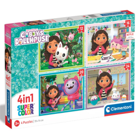 Clementoni Puzzle Gabbys Dollhouse 4in1