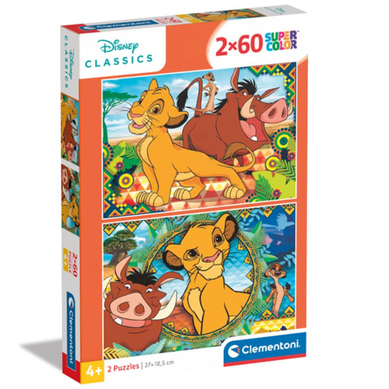 Puzzle Lion King, 2 x, 60 Teile