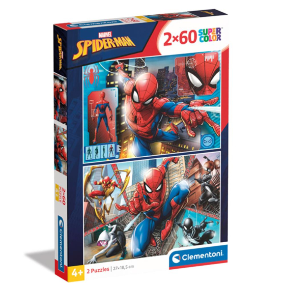 Spiderman Puzzle, 2 x 60 Teile