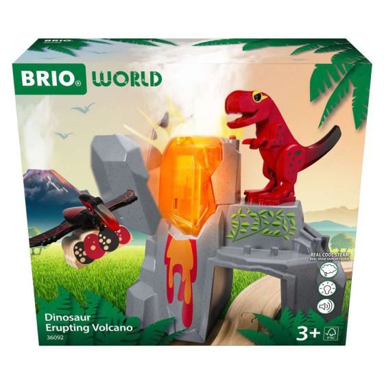 BRIO Dinosaur Erupting Volcano