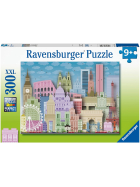 Puzzle Buntes Europa, 300 Teile