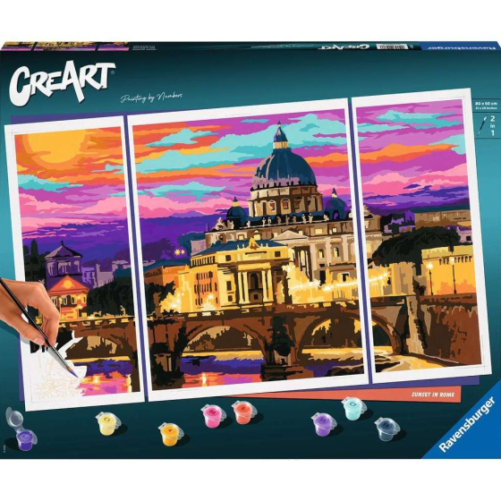 Ravensburger CreArt - Malen nach Zahlen - Sunset in Rome