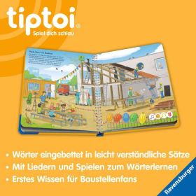 Ravensburger tiptoi® Mein Wörter-Bilderbuch Baustelle