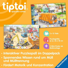 Ravensburger tiptoi® Puzzle für kleine Entdecker: Müllabfuhr