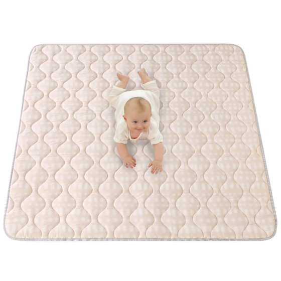 Hakuna Matte Krabbeldecke, Hygge, 1.27 x 1.27 m, Beige