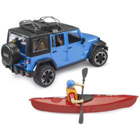 Bruder Jeep Wrangler Rubicon mit Kajak und Figur