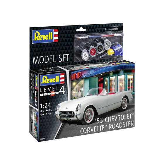 Modellauto Bausatz-Set 1953 Corvette Roadster, 1:24