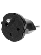 Steffen FIX Adapter Deutschland CEE7/7 - Schweiz T12, IP44