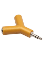 Kopfhörer Double Jack Adapter, 3.5 mm, orange