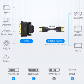 DVI (24+1) zu HDMI HD Adapter