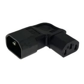 Netzadapter Winkel C14-C13, 90°, links/rechts