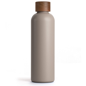 T&N Trinkflasche Edelstahl Wood Edition, 750 ml, Mud...