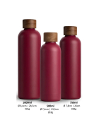 T&N Trinkflasche Edelstahl Wood Edition, 1000 ml, Berry Red