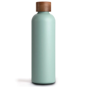 T&N Trinkflasche Edelstahl Wood Edition, 750 ml, Aqua...