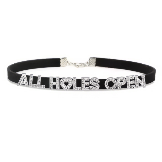 beKinky Halsband All Holes Open, schwarz