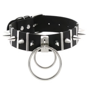 beKinky Halsband Spike Dom, schwarz