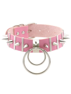 beKinky Halsband Spike Dom, pink