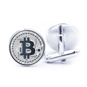 Bitcoin Logo 2 Manschettenknöpfe