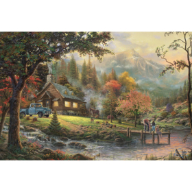 Puzzle Idylle am Fluss, 500 Teile