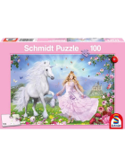 Puzzle Prinzessin der Einhörner, 100 Teile