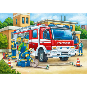 Puzzle Polizei und Feuerwehr, 2 x 12 Teile