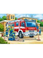 Puzzle Polizei und Feuerwehr, 2 x 12 Teile