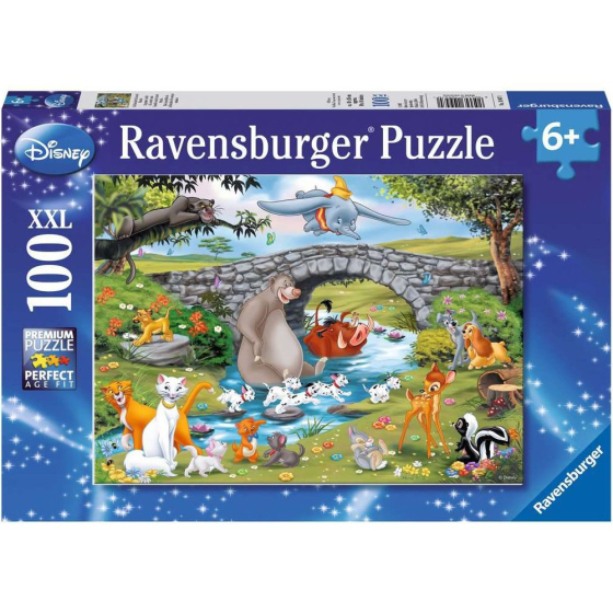 Puzzle Die Familie der Animal Friends, 100 Teile