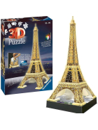 3D Puzzle Eiffelturm bei Nacht