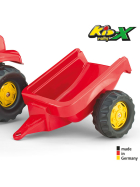 RollyToys Kid Trettraktor mit Anhänger, rot